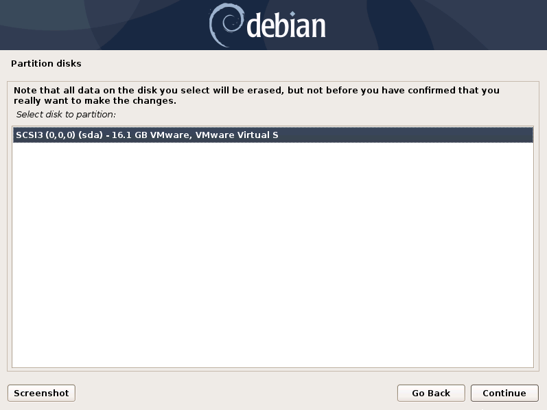 Partition disks