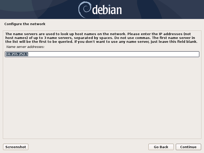 Configure the network